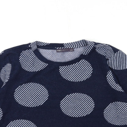 Womens UK Size 14 Marks and Spencer Blue Pullover Jumper