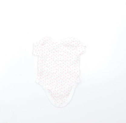 Nutmeg Baby White Floral  Babygrow One-Piece Size 0-3 Months