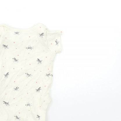 George Baby Beige Geometric  Babygrow One-Piece Size 0-3 Months