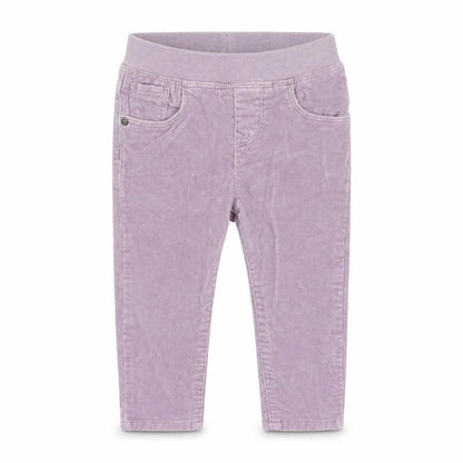 Front view of Gap Baby Grey Corduroy Jogger Trousers, size 18, Months