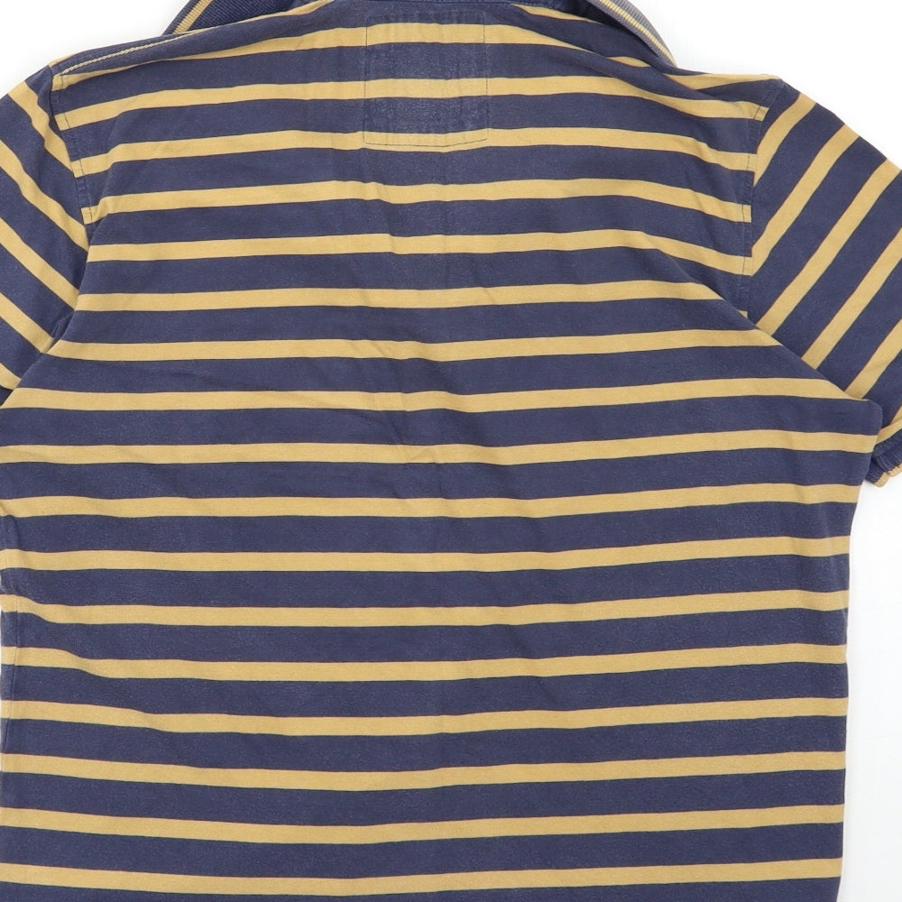 NEXT Mens Beige Striped   Polo Size S