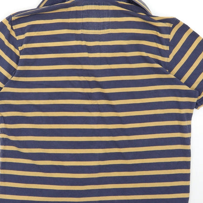 NEXT Mens Beige Striped   Polo Size S
