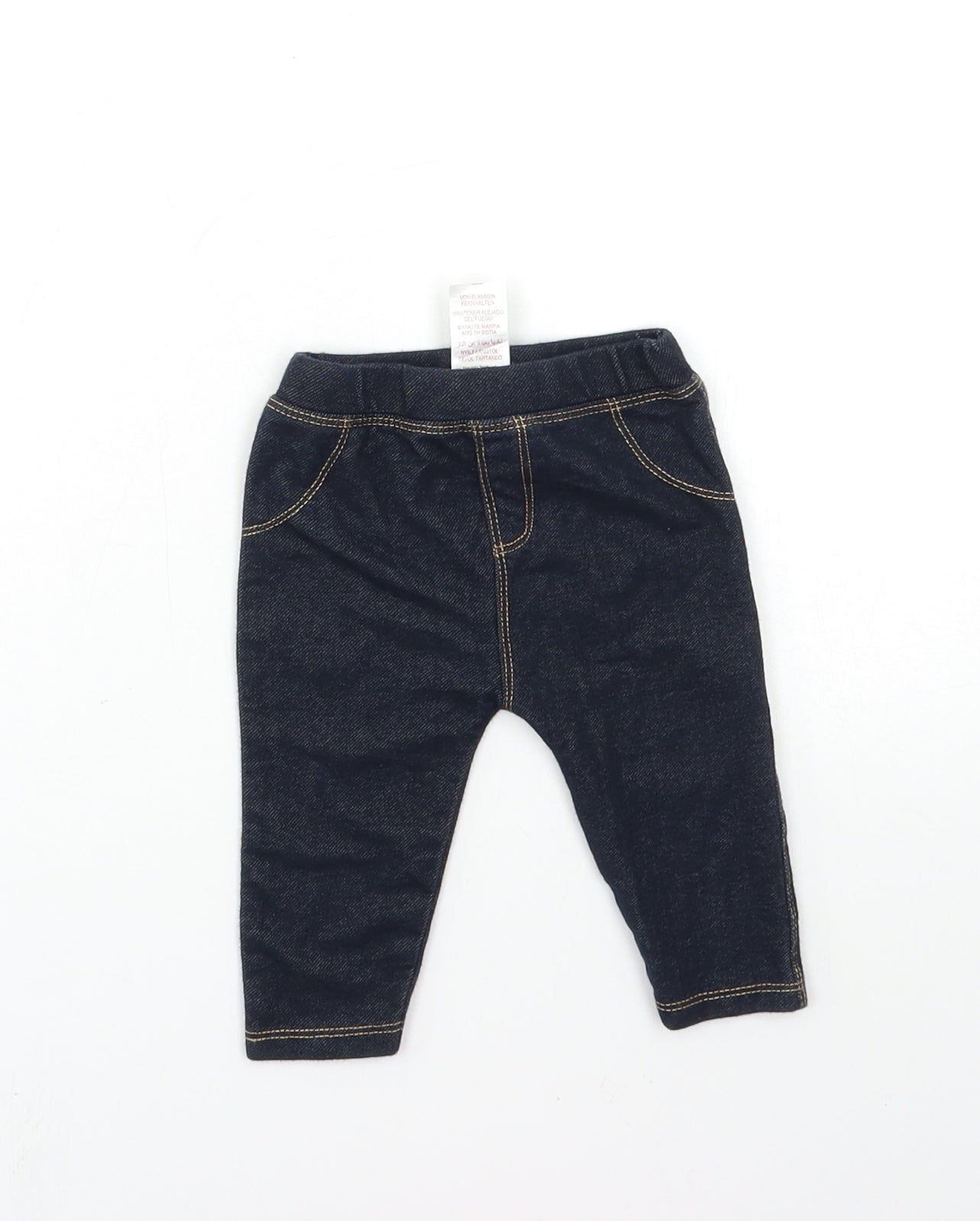 lullaby Baby Beige  Denim Pedal Pusher Jeans Size 0-3 Months