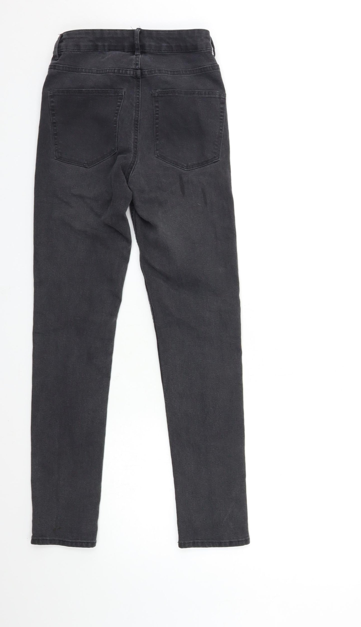 Womens UK Size 25 in H&M Regular Fit Skinny Black Jeans