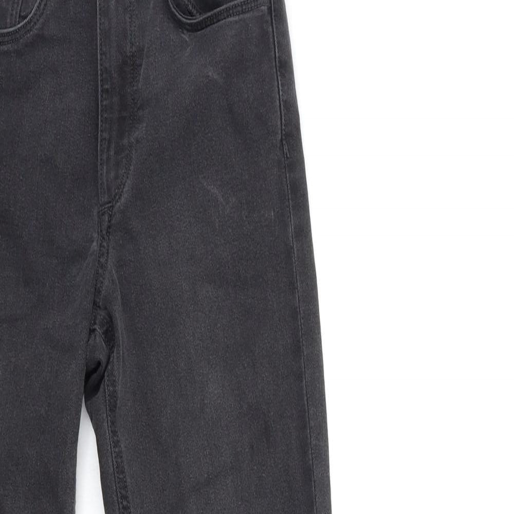 Womens UK Size 25 in H&M Regular Fit Skinny Black Jeans