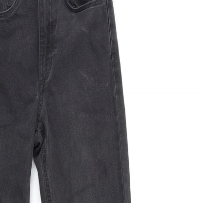 Womens UK Size 25 in H&M Regular Fit Skinny Black Jeans