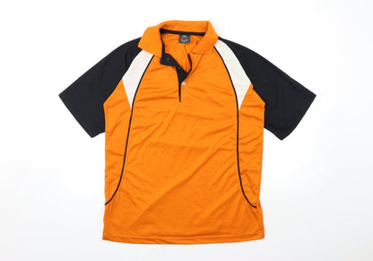 na internation Mens Orange    Polo Size L