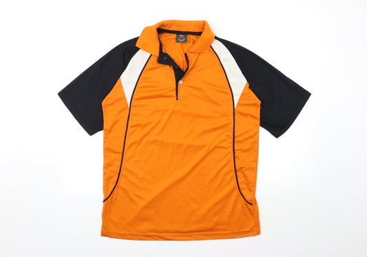 na internation Mens Orange    Polo Size L