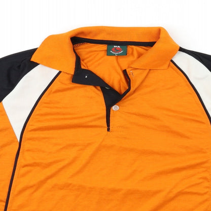 na internation Mens Orange    Polo Size L