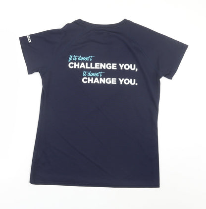 Fruit of the Loom Womens Blue   Basic T-Shirt Size L