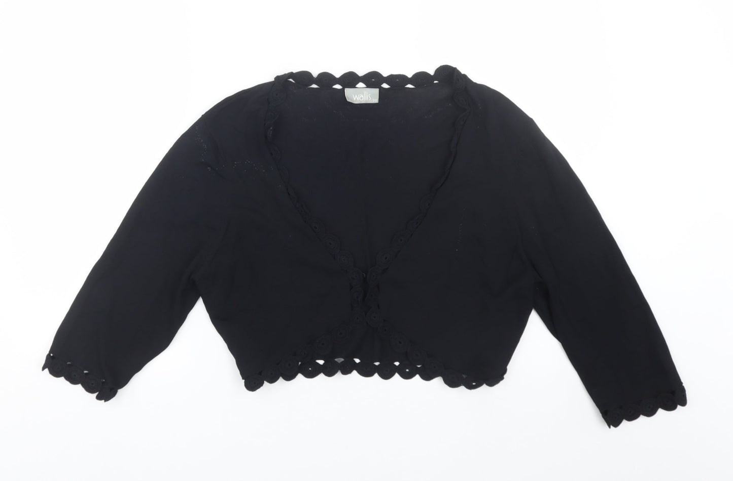 Womens UK Size 20 Wallis Black Cape Jumper