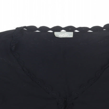 Womens UK Size 20 Wallis Black Cape Jumper