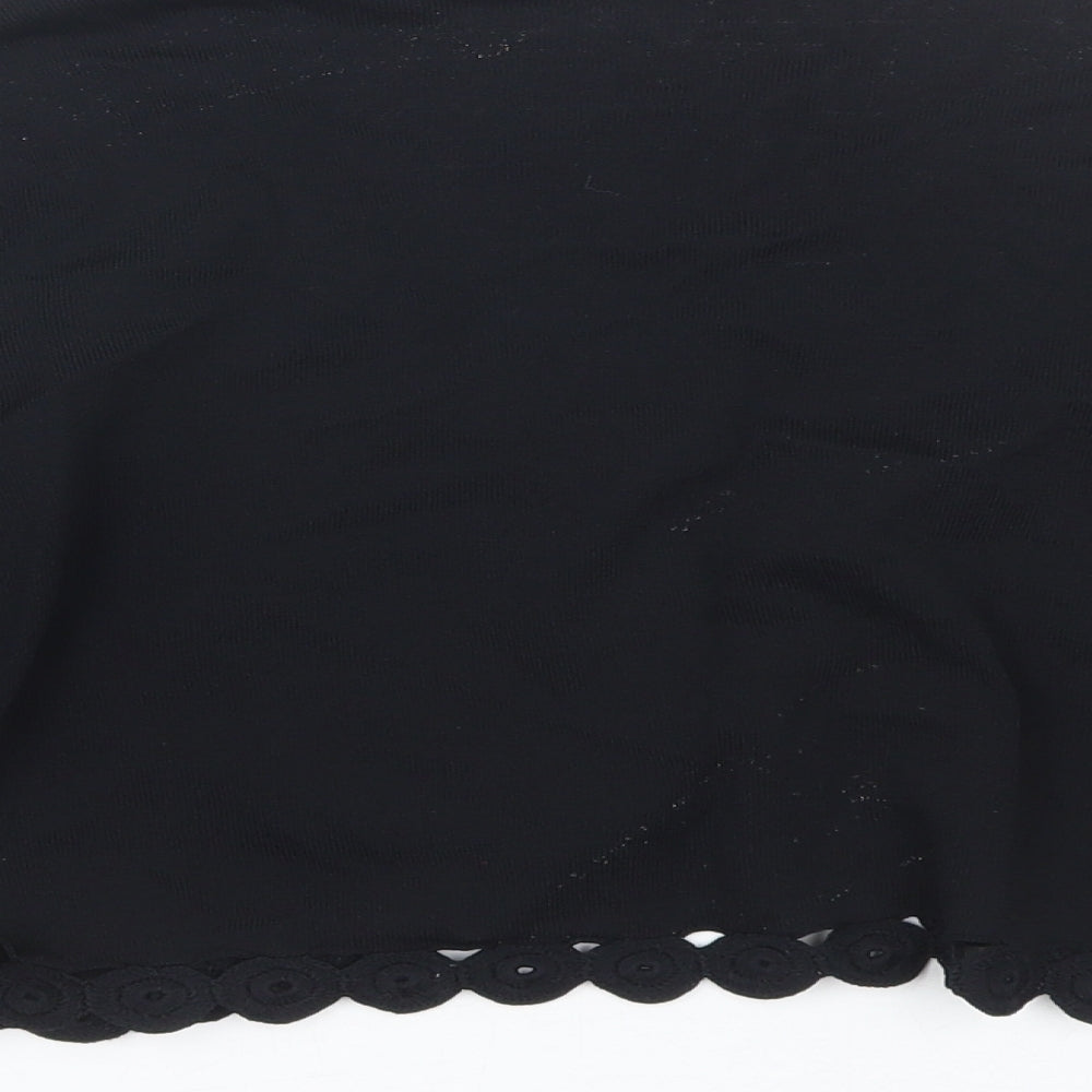 Womens UK Size 20 Wallis Black Cape Jumper