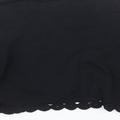 Womens UK Size 20 Wallis Black Cape Jumper