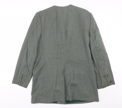 Back view of Vityella women’s green polka dot jacket suit, size UK 14