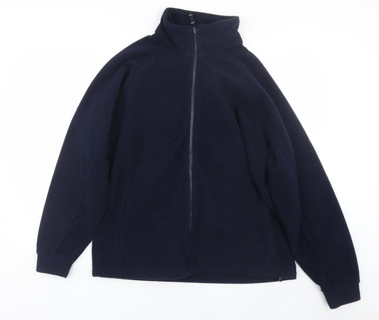 Womens UK Size S Regetta Blue Full Zip Sweatshirt