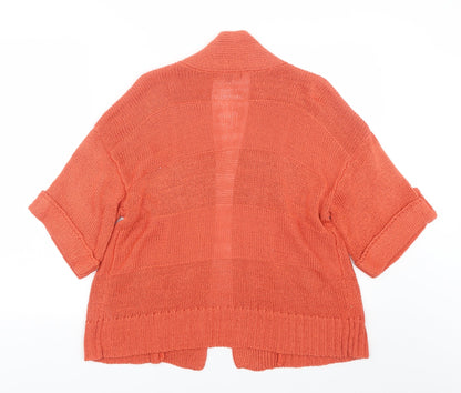 Womens UK Size 12 Evie Orange Cape Jumper