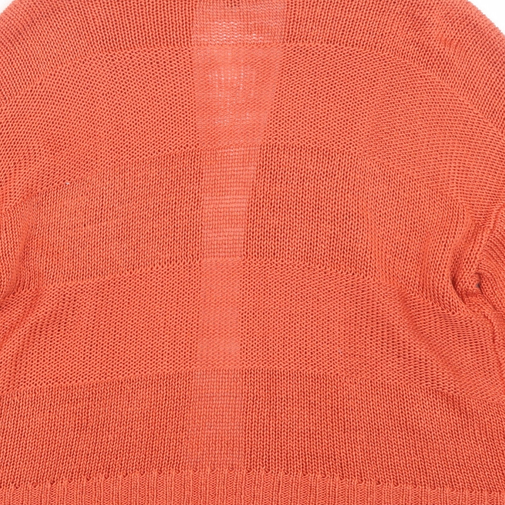 Womens UK Size 12 Evie Orange Cape Jumper