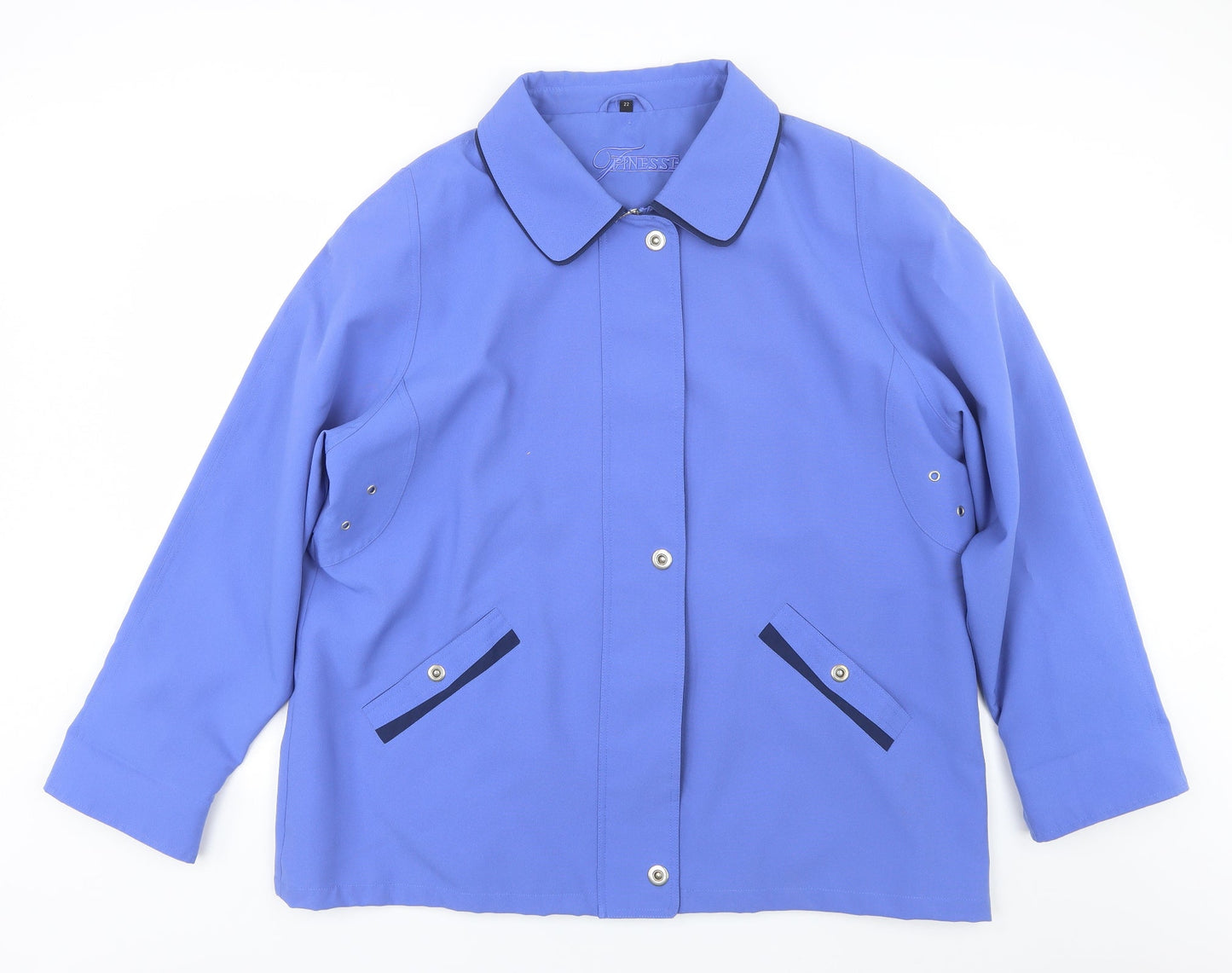 Womens UK Size 22 Finesse Blue Overcoat