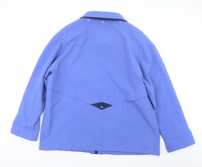 Womens UK Size 22 Finesse Blue Overcoat