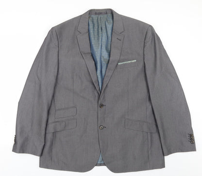 Mens UK Size 42 Greenwoods Regular Grey Suit Jacket