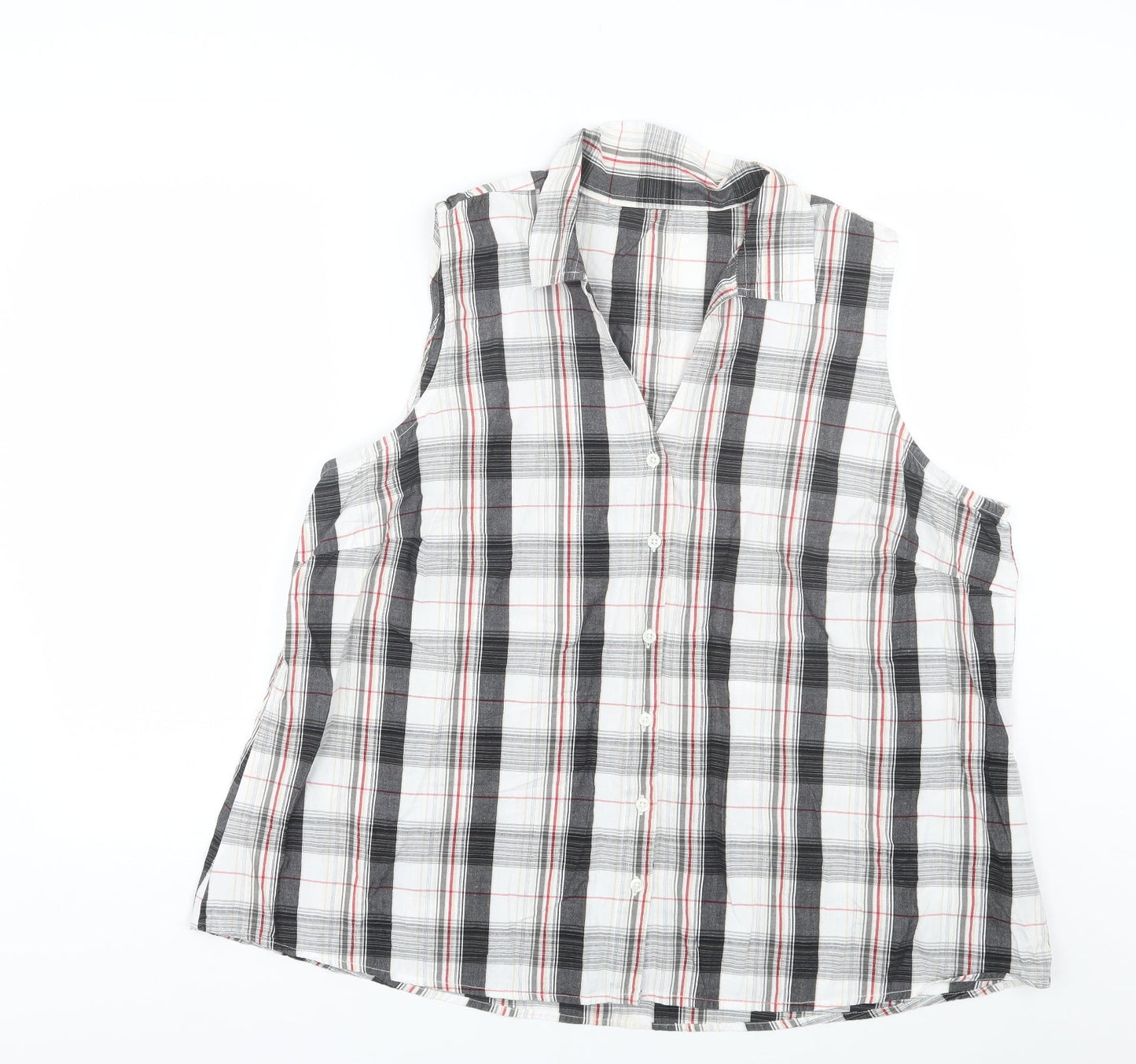 Womens UK Size XL Preworn Multicoloured Basic Button-Up