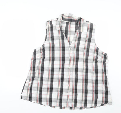 Womens UK Size XL Preworn Multicoloured Basic Button-Up
