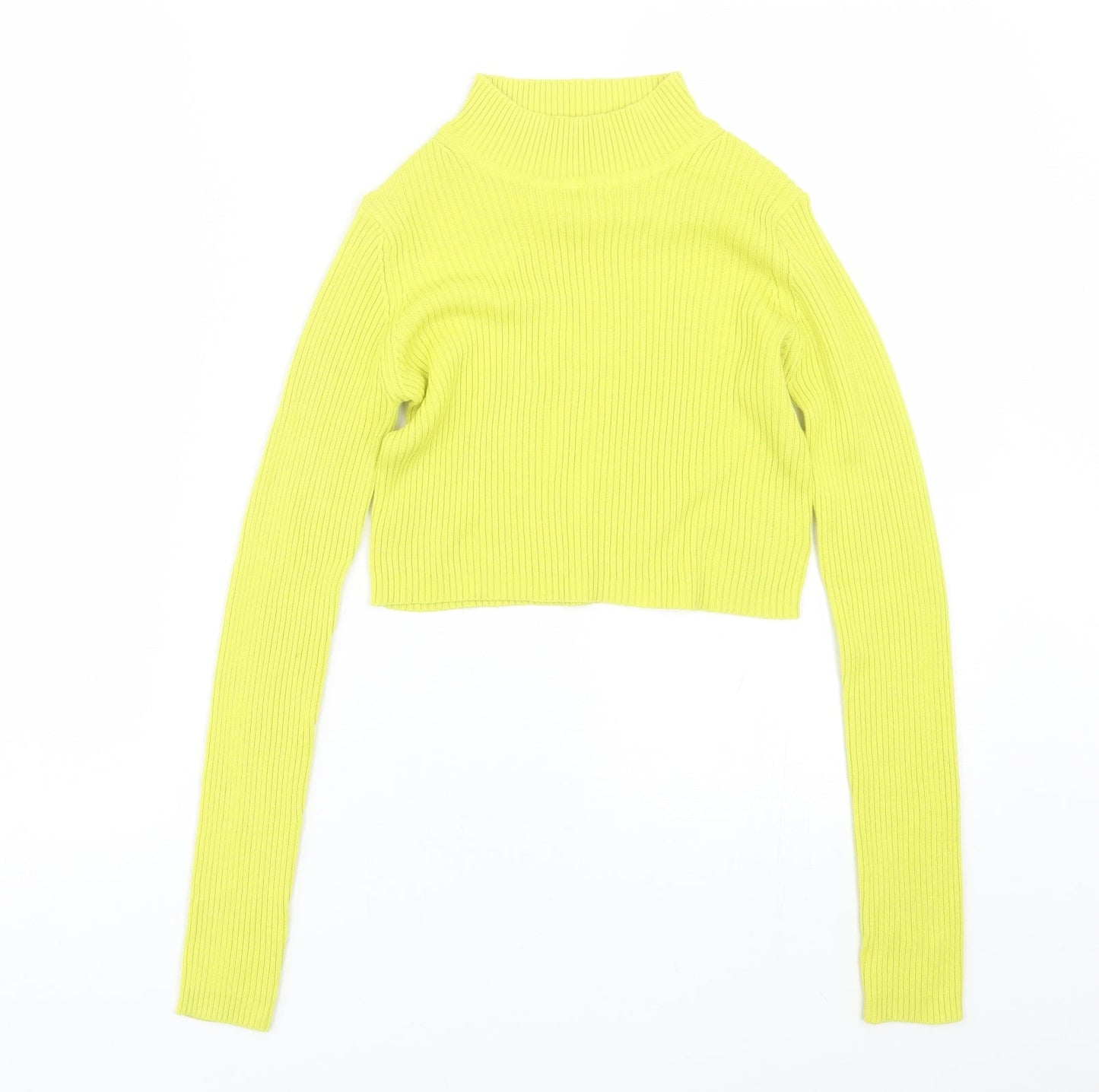 Womens UK Size 6 Select Yellow Basic T-Shirt