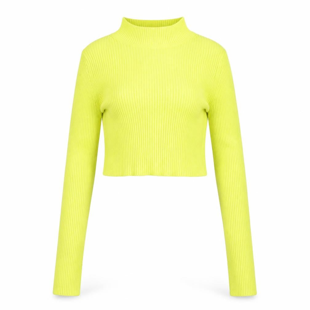 Womens UK Size 6 Select Yellow Basic T-Shirt