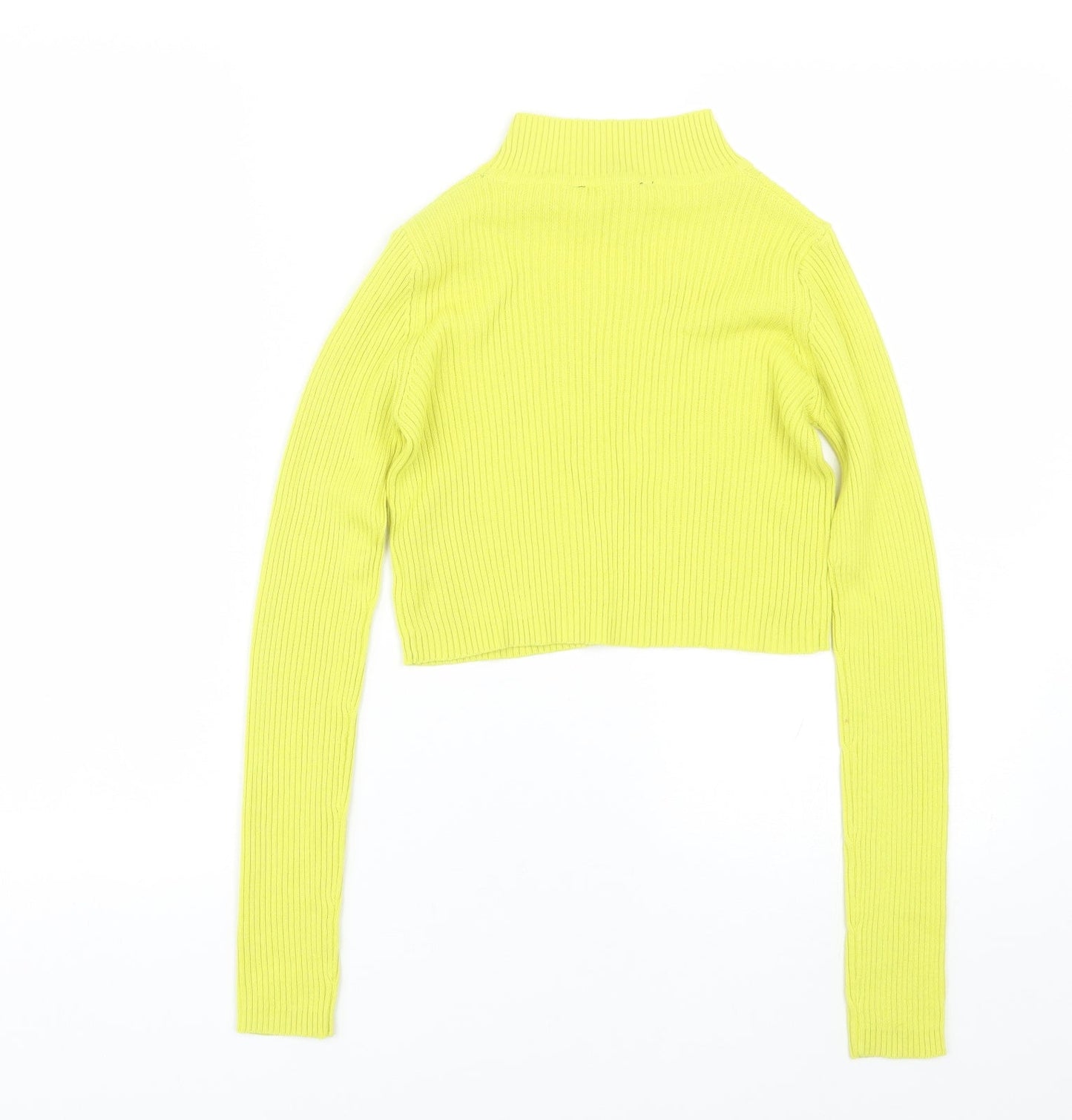 Womens UK Size 6 Select Yellow Basic T-Shirt