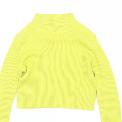 Womens UK Size 6 Select Yellow Basic T-Shirt