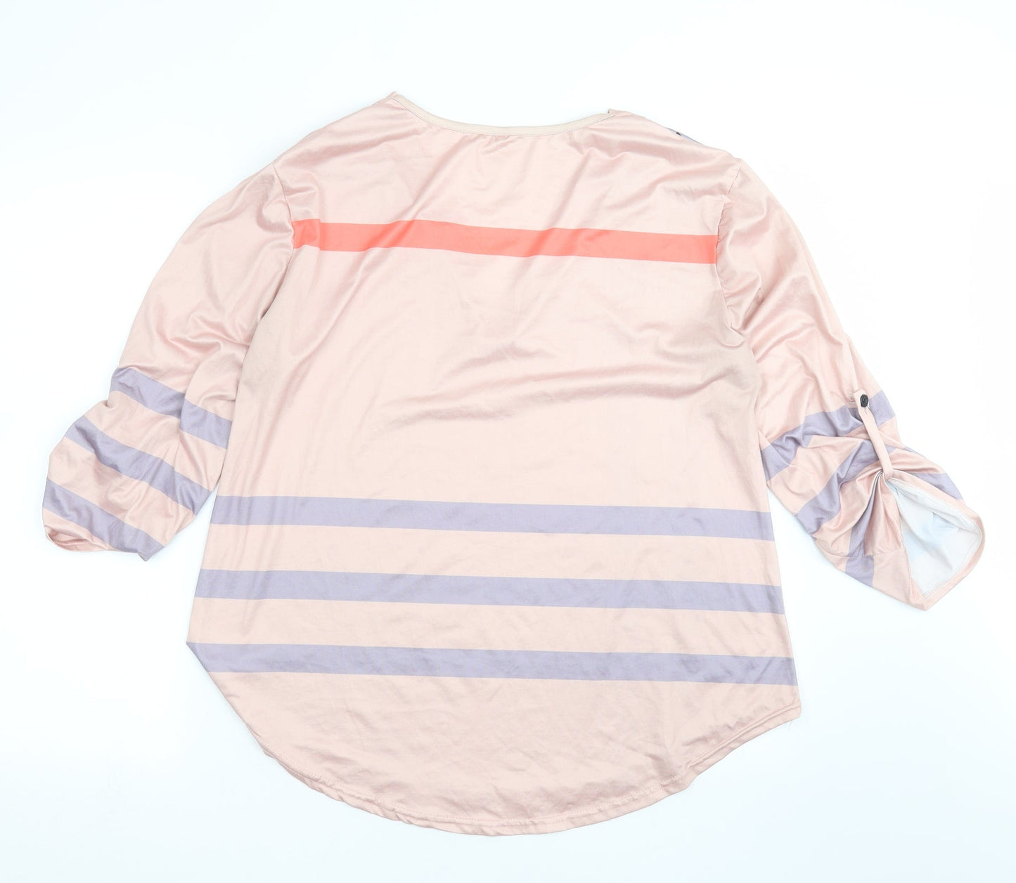 Womens UK Size 2XL Preworn Pink Basic T-Shirt
