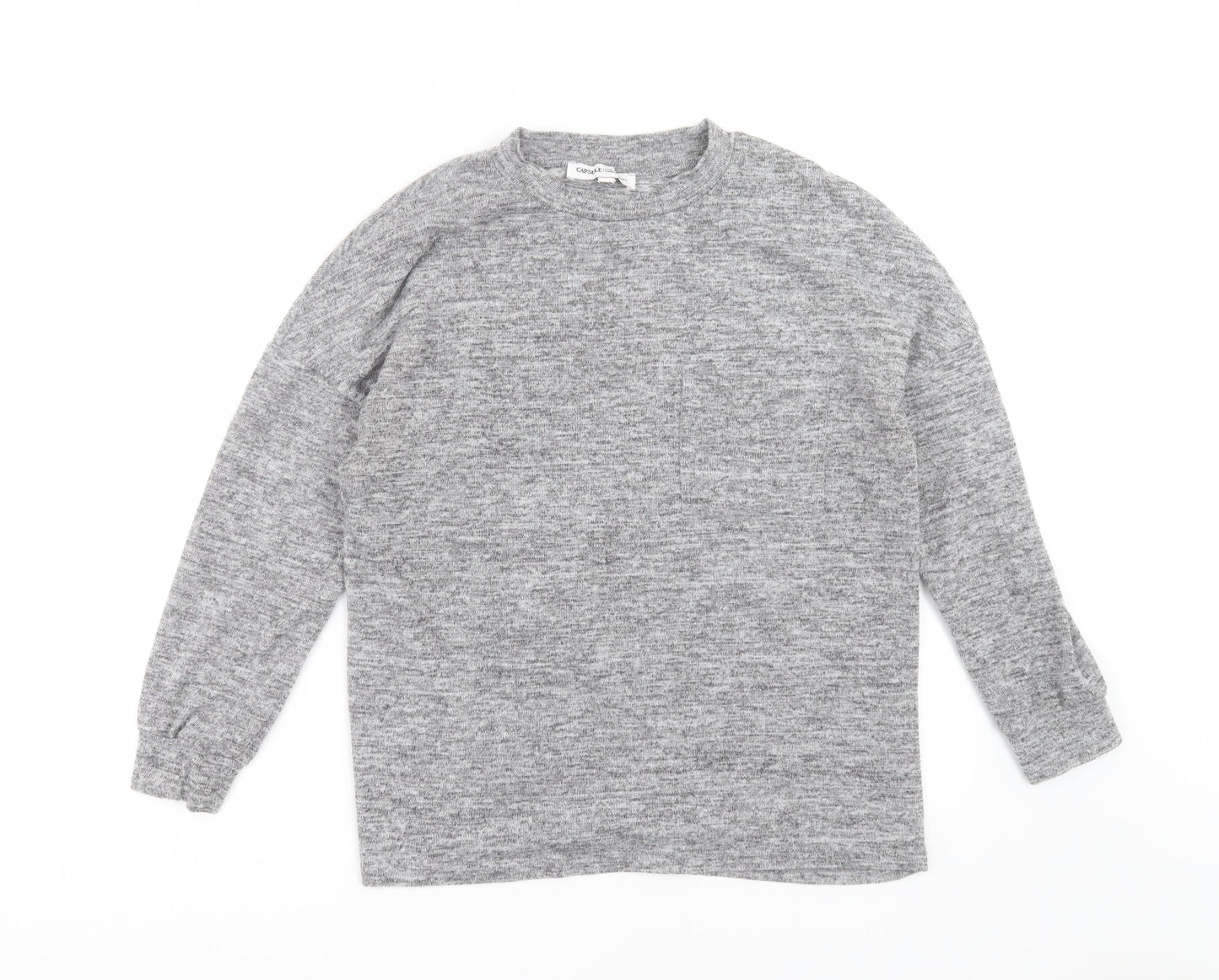Womens UK Size 12 CAPSULE Grey Pullover Jumper