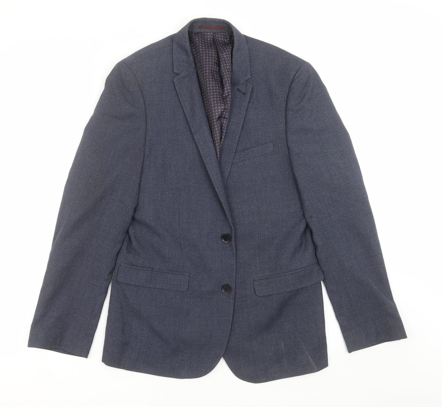 Mens UK Size 38 Harry Brown Regular Blue Suit Jacket