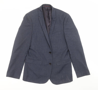 Mens UK Size 38 Harry Brown Regular Blue Suit Jacket