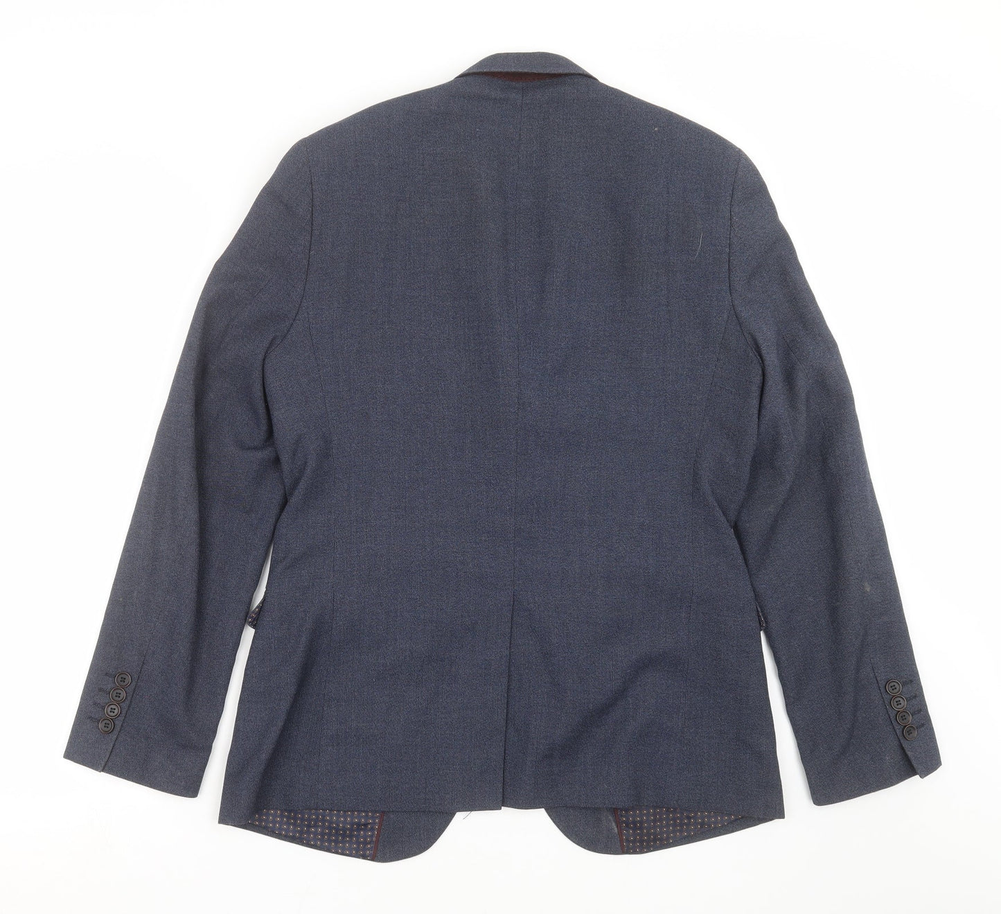 Mens UK Size 38 Harry Brown Regular Blue Suit Jacket