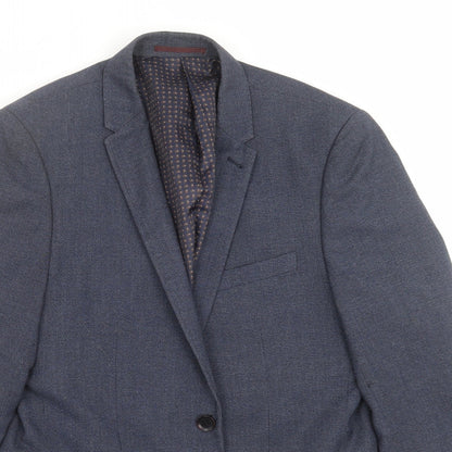 Mens UK Size 38 Harry Brown Regular Blue Suit Jacket