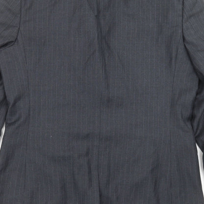 George Mens Blue Striped  Jacket Suit Jacket Size 36