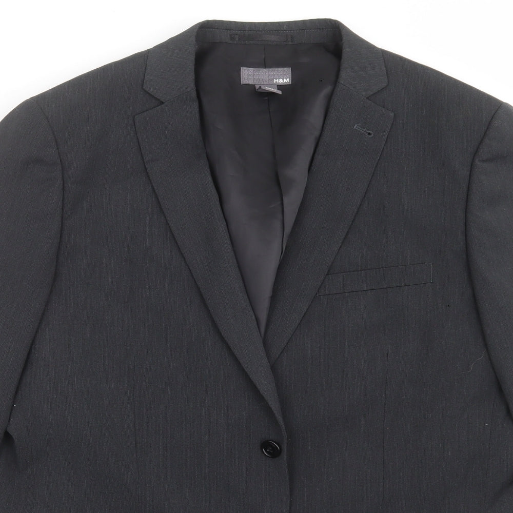 Mens UK Size 42 H&M Regular Grey Suit Jacket
