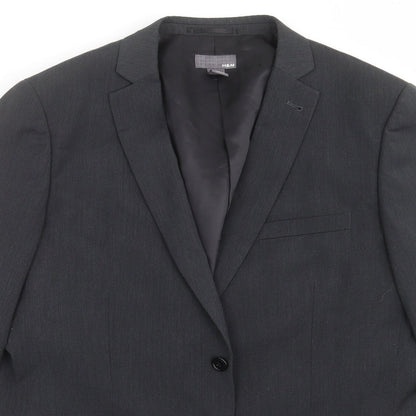Mens UK Size 42 H&M Regular Grey Suit Jacket