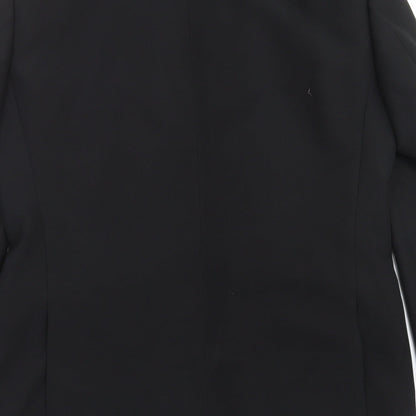 1860 Menswear Mens Black   Jacket Suit Jacket Size 40