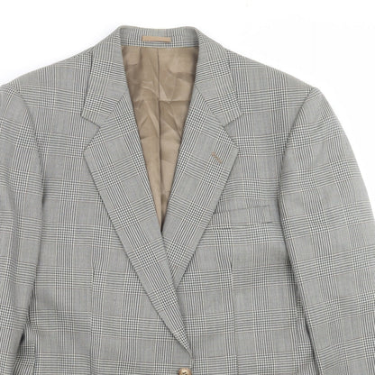 Mens UK Size 42 George Arthur Dunn Regular Grey Suit Jacket
