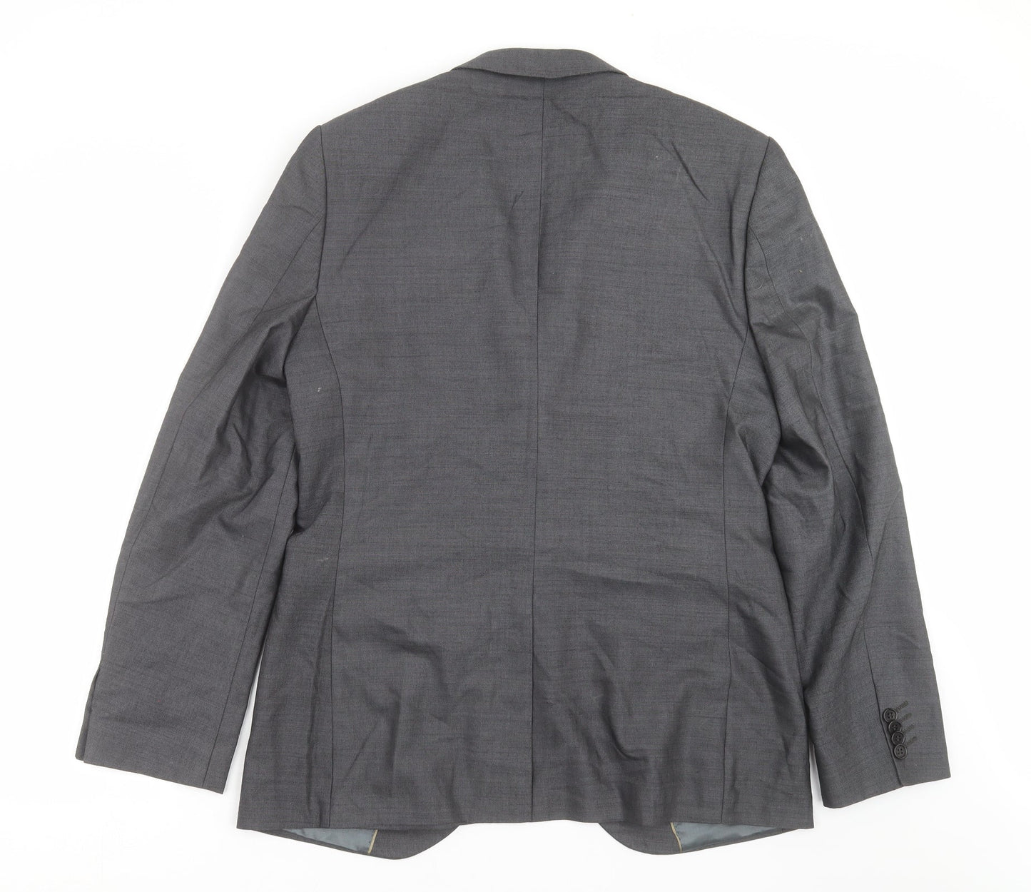 Mens UK Size 40 River Island Regular Grey Suit Jacket