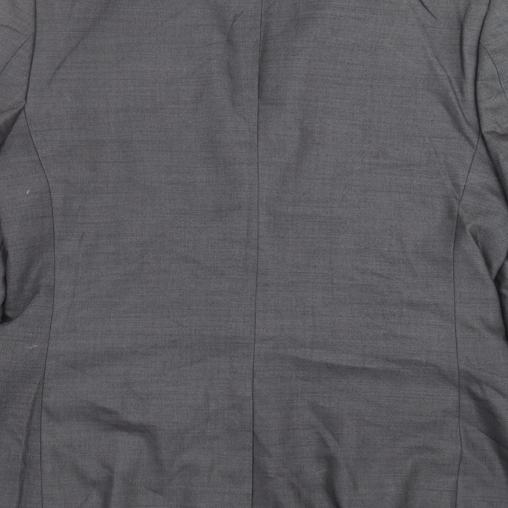 Mens UK Size 40 River Island Regular Grey Suit Jacket