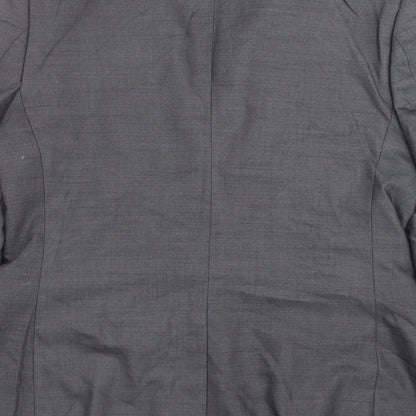 Mens UK Size 40 River Island Regular Grey Suit Jacket
