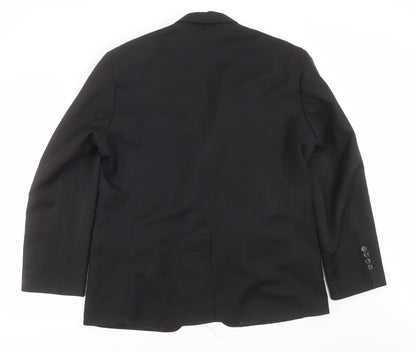 Mens UK Size 42 Preworn Regular Black Suit Jacket