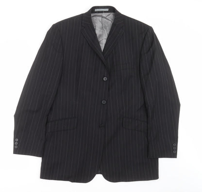Mens UK Size 42 Karl Jackson Regular Black Suit Jacket