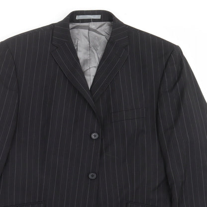 Mens UK Size 42 Karl Jackson Regular Black Suit Jacket