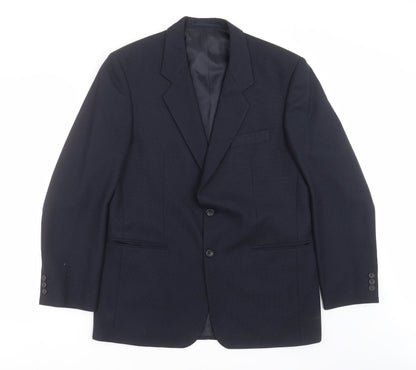 Mens UK Size 40 VARTEKS Regular Blue Suit Jacket