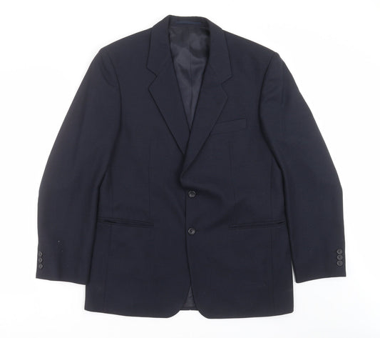 Mens UK Size 40 VARTEKS Regular Blue Suit Jacket